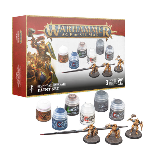 Age of Sigmar Stormcast Eternals + Paint Set