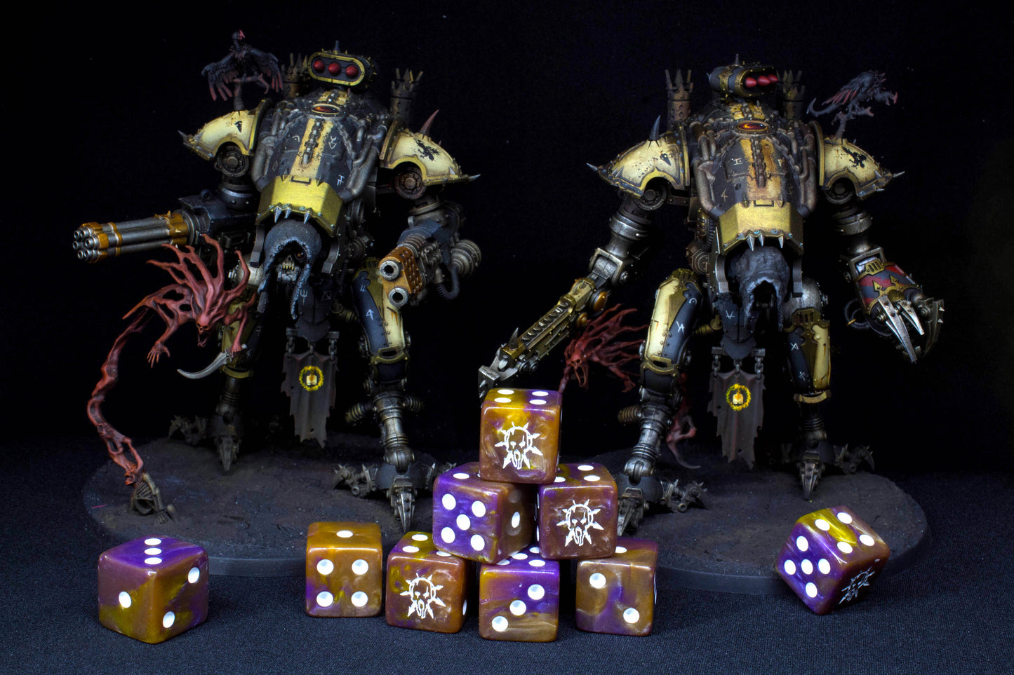 Tainted Knight, Purple 16Mm Dice