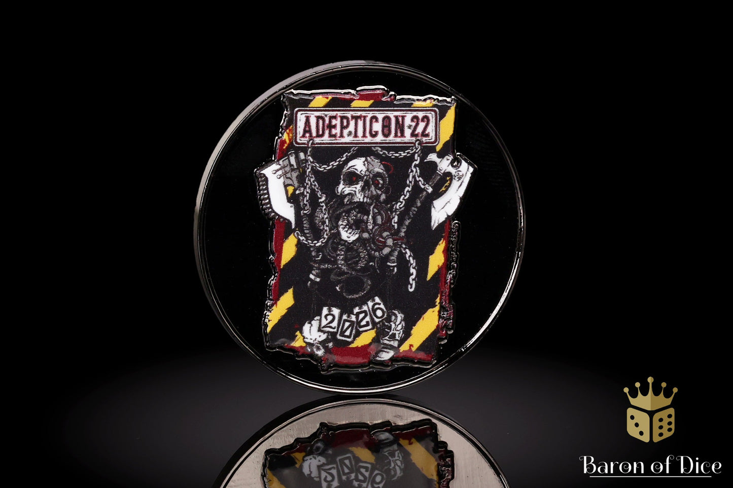 3" Metal Movement Gauge | Adepticon 2026 | Baron Coin™ Compatible
