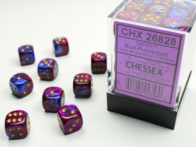CHX26828 GEMINI 36D6 BLUE-PURPLE/GOLD 12MM