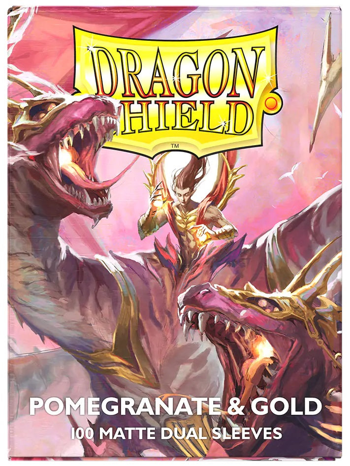 Dragon Shield Sleeves Pomegranate and Gold
