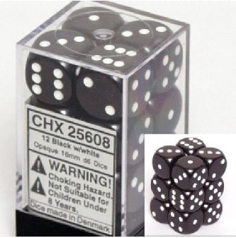 CHX25608 Opaque 12D6 Black/White 16Mm