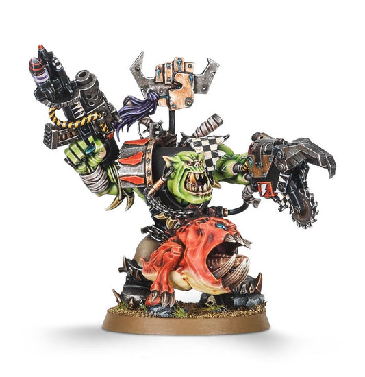 ORK WARBOSS WITH ATTACK SQUIG