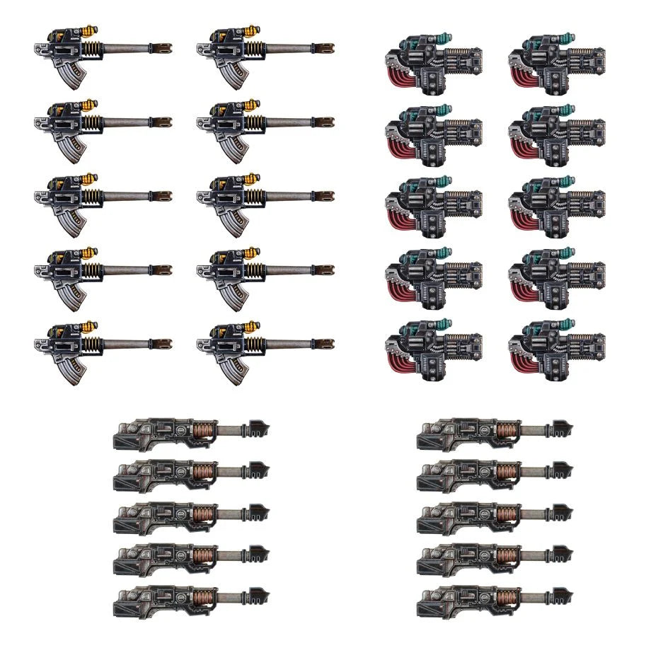 Heavy Weapons Upgrade Set – Volkite Culverins, Lascannons, And Autocannons