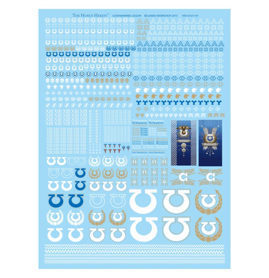 Ultramarines Legion Transfer Sheet